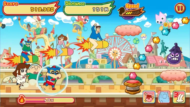 CRAYON SHINCHAN The Storm Called FLAMING KASUKABE RUNNER!! Switch NSP screenshot