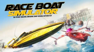 Race Boat Simulator – 3D Stunt Racing Driving Ship in Ocean Switch NSP poster