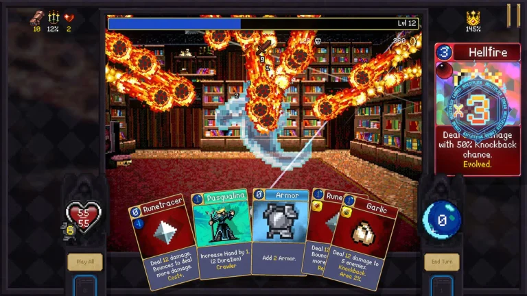 Vampire Crawlers: The Turbo Wildcard from Vampire Survivors Switch NSP screenshot